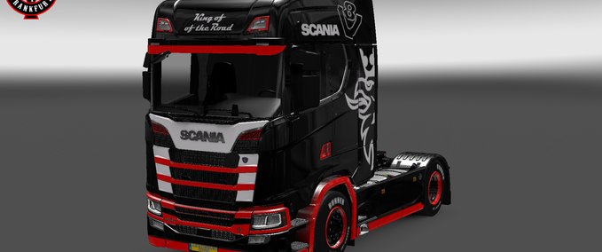 Skins Paintable/Customizing Skin for New SCANIA S R-Style Eurotruck Simulator mod