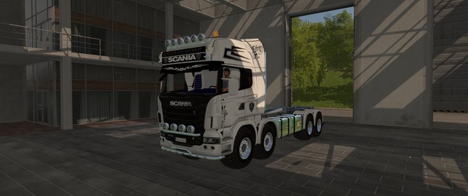 Scania Scania r730 itrunner weis Landwirtschafts Simulator mod