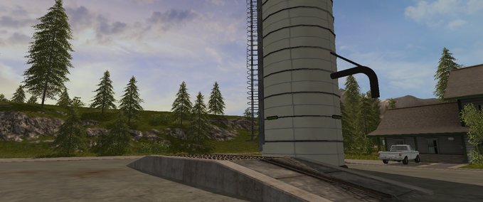 Gebäude mit Funktion  Hochsilo Landwirtschafts Simulator mod