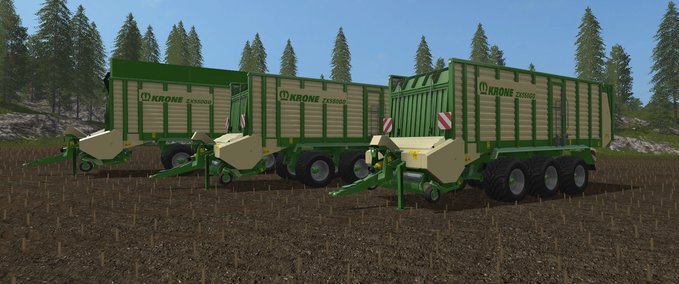 Ladewagen Krone ZX550GD Landwirtschafts Simulator mod