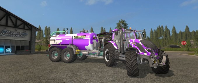  valtraTSeriesCowGT Milka Edition Mod Image