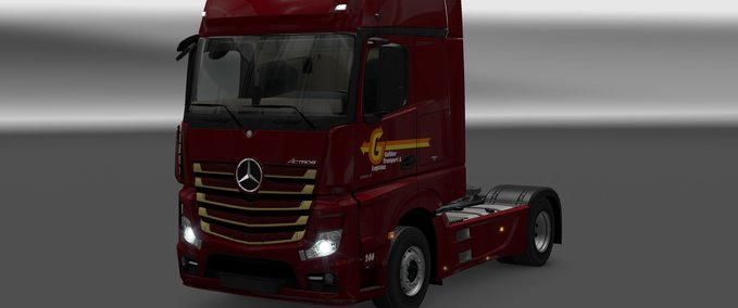 Skins Mercedes Benz - Galliker Transport & Logistics Eurotruck Simulator mod