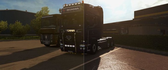 Tools SweetFX ETS2 Improved graphics Eurotruck Simulator mod