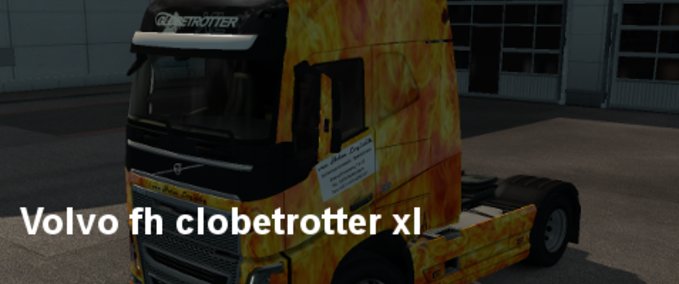 Skins Volvo fh clobetrotter xl Fireangel Eurotruck Simulator mod