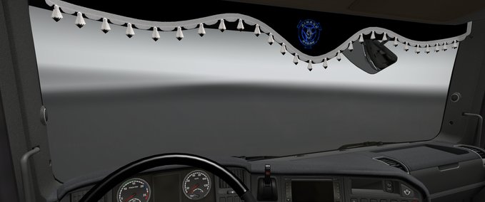 Interieurs Scania Vabis Blue Curtain Eurotruck Simulator mod