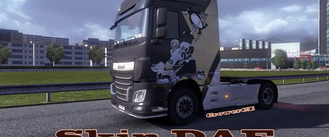 Skins Pittsburgh Penguins – DAF XF EURO 6 – Skin Eurotruck Simulator mod