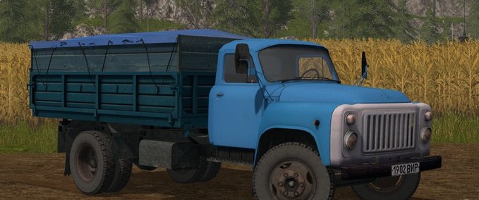LKWs GAZ 53 blau Landwirtschafts Simulator mod