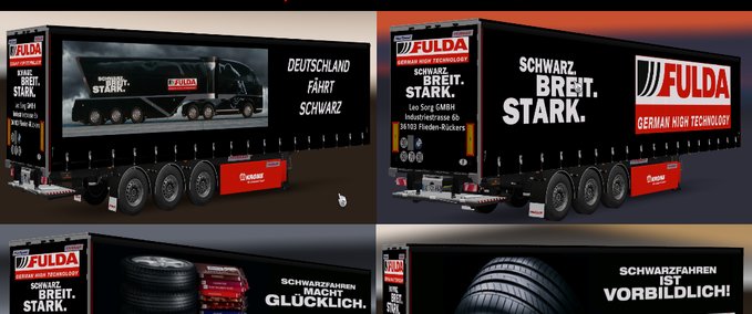 Standalone-Trailer Fulda Reifen Trailerpack Eurotruck Simulator mod