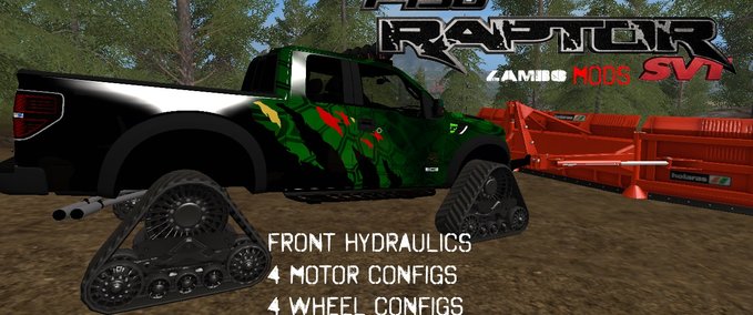 LKWs Raptor SVT - Hydraulik - Raupen - Kryptek - By LAMBO Landwirtschafts Simulator mod