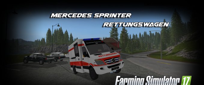 Feuerwehr Mercedes Sprinter WAS RTW Landwirtschafts Simulator mod