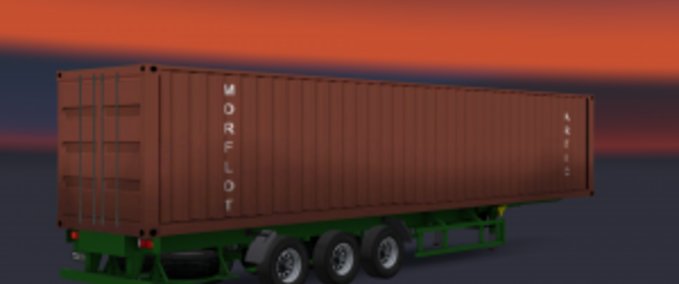 Trailer Maz Container  Eurotruck Simulator mod