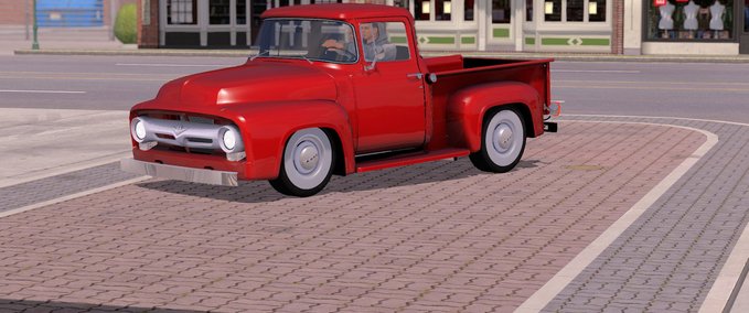 Trucks Ford F-100 Custom Cab 1956 American Truck Simulator mod