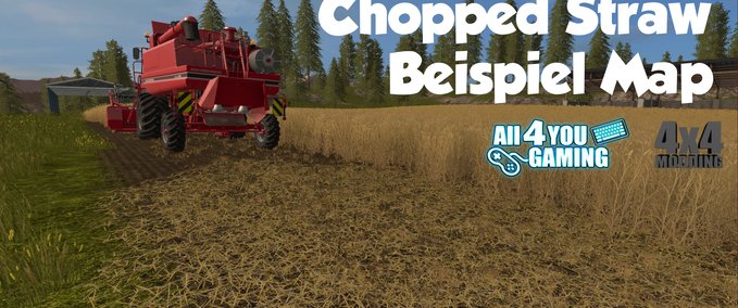 Maps Chopped Straw Beispiel Map + Einbau Landwirtschafts Simulator mod