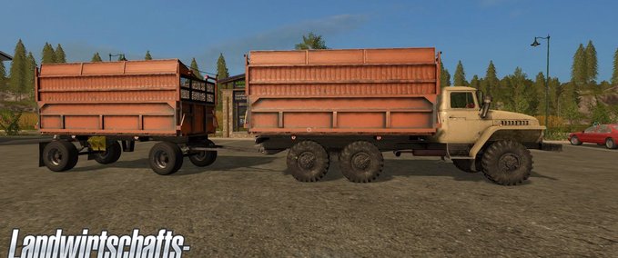 MAZ & Kamaz & Gaz Ural Silo Set Landwirtschafts Simulator mod