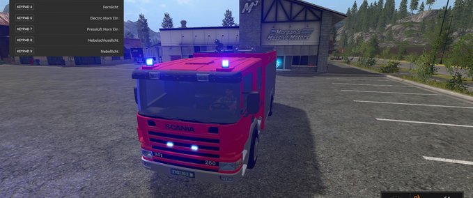 Feuerwehr Scania HLF Landwirtschafts Simulator mod