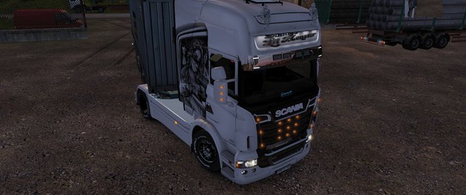 Skins RJL Scania Skin Gangsta Lady Eurotruck Simulator mod