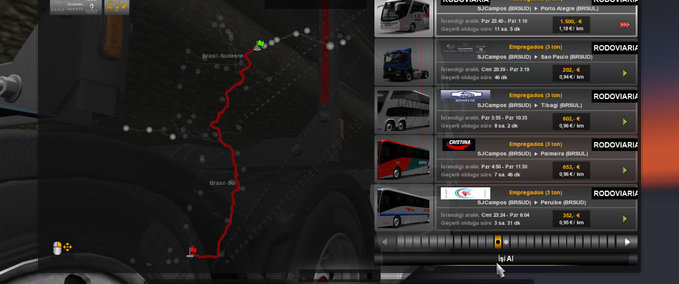 Maps Bus Karte Brasilien Eurotruck Simulator mod