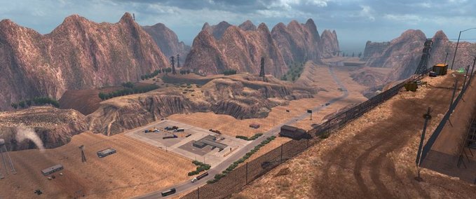 Maps Bergstraßen Teil 1 American Truck Simulator mod