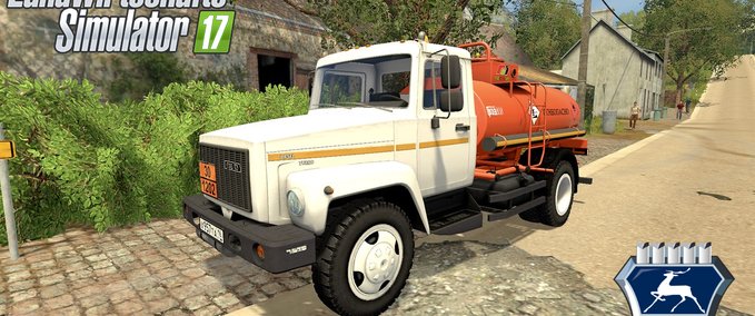 MAZ & Kamaz & Gaz GAZ 3309 Fuel-Tanker Landwirtschafts Simulator mod