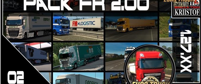 Trailer Anhänger Paket FR Entreprises von Kriistof [1.27.x] Eurotruck Simulator mod