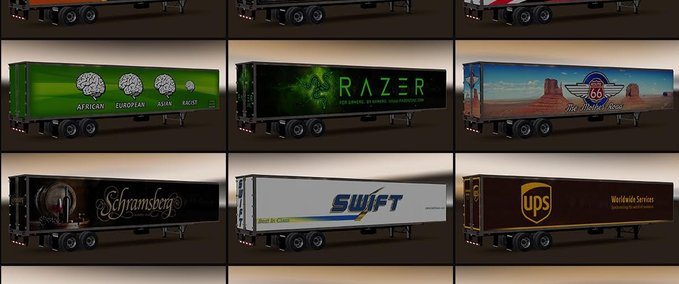 Trailer Neues US Amerikanisches Anhänger Paket für [1.6.X] American Truck Simulator mod