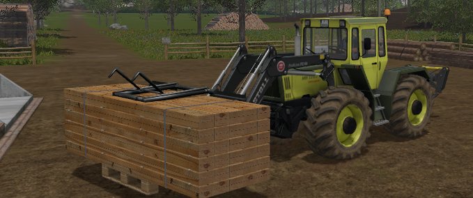 Sonstige Anbaugeräte Holzpalettengreifer Landwirtschafts Simulator mod