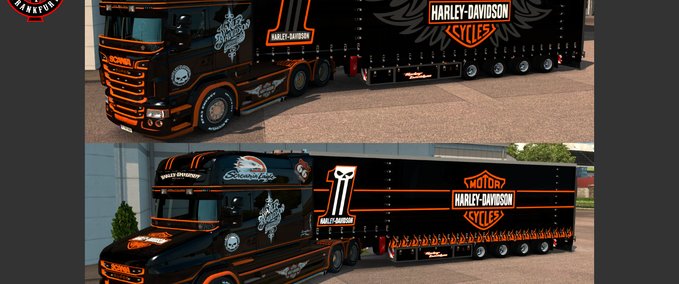 Skins Harley Davidson Pack 2.0 / 1.27 Eurotruck Simulator mod