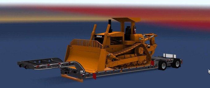 Trailer Cozad Lowboy Trailer American Truck Simulator mod