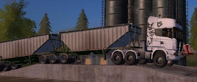 Auflieger   MbJ Semi-trailer  Landwirtschafts Simulator mod