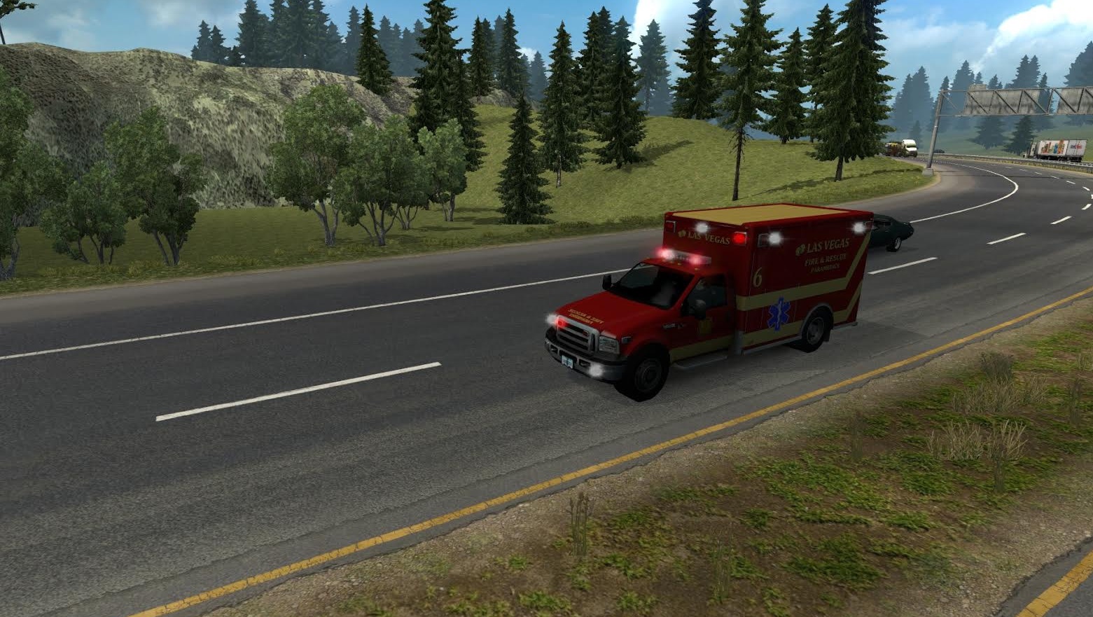 Realistic US-American emergency vehicles in traffic [1.6.X] - Thumbnail 1