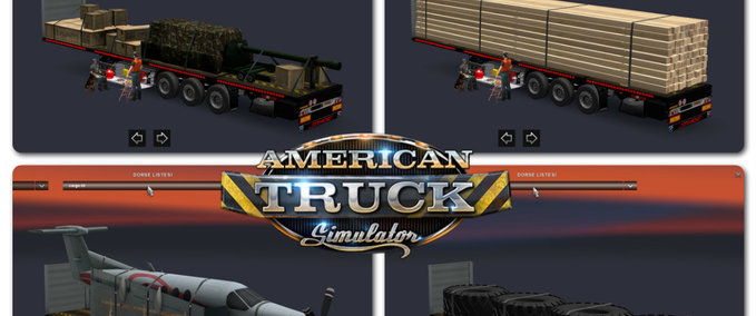 Trailer Flatbed pack v1 American Truck Simulator mod