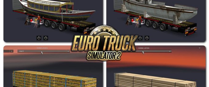Trailer Paket Flatbed - Anhänger [1.27.x] Eurotruck Simulator mod