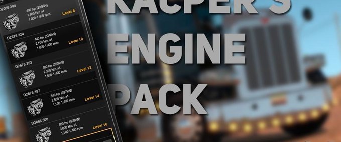 Anbauteile Motoren Paket von Kacper - Die ATS Edition American Truck Simulator mod