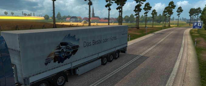 Trailer Mercedes Benz - Trailer Eurotruck Simulator mod