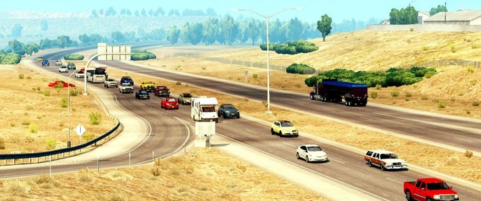 Mods Realistischer Verkehr Mod von therealone (v1.6.X) American Truck Simulator mod