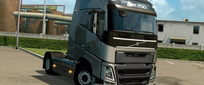 Volvo Gray grille all VOLVO FH 2012 engines Eurotruck Simulator mod