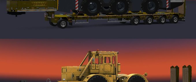 Trailer Heavy Cargo Anhänger Paket für die Karte "Die weiten Russlands" (ROS) Eurotruck Simulator mod