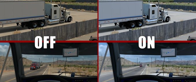 Mods Reshade for Default Weather & MP American Truck Simulator mod