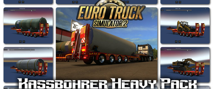 Trailer Kassbohrer Heavy Pack v1 Eurotruck Simulator mod