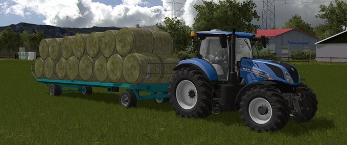 Ballentransport CMS Balle Trailer Landwirtschafts Simulator mod