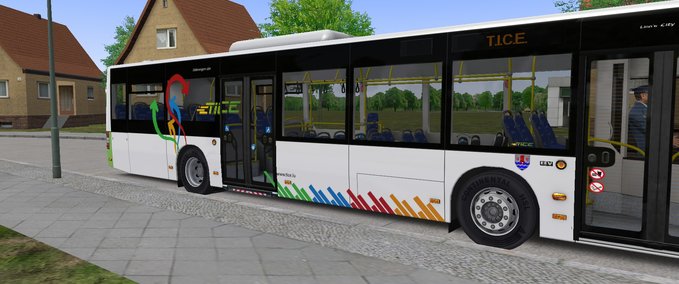 Bus Skins MAN Lion's City " T.I.C.E. " OMSI 2 mod