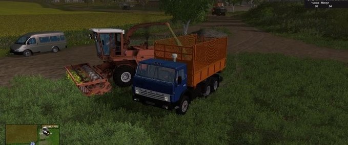 MAZ & Kamaz & Gaz Kamaz 5320 Farmer + Trailer Landwirtschafts Simulator mod