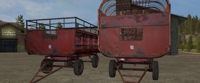 Sonstige Anhänger PTS Furgon Pack Landwirtschafts Simulator mod