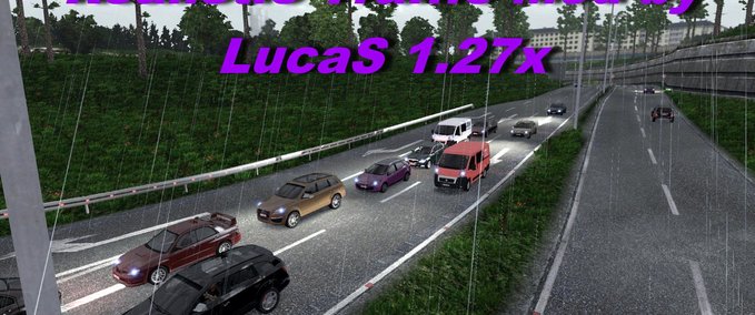 AI Realistischeres Verkehrsaufkommen Modifikation von LucaS 1.27.X Eurotruck Simulator mod