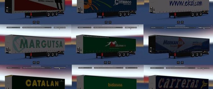 Trailer Paket spanischer Anhänger Eurotruck Simulator mod
