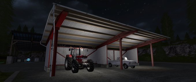 Platzierbare Objekte Fahrzeug-Unterstand (Platzierbar) Landwirtschafts Simulator mod