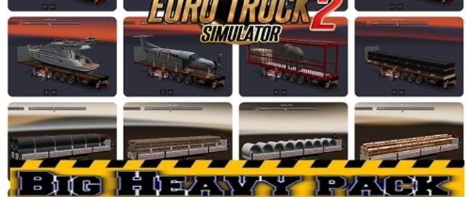 Trailer Addon for the Big Heavy Pack v1 from Blade1974 Eurotruck Simulator mod