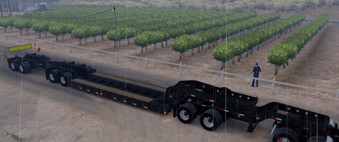 Trailer Long Empty Oversized Trailer Magnitude 55l American Truck Simulator mod
