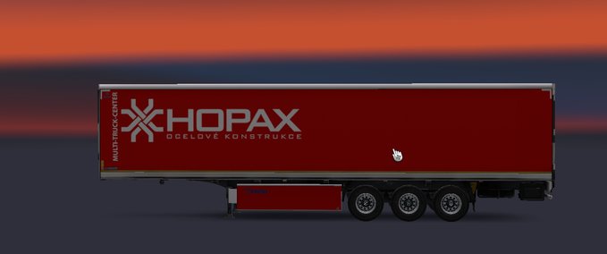 Trailer Trailer Krone Hopax CZ Red  Eurotruck Simulator mod