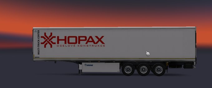 Trailer Trailer Krone Hopax CZ White Eurotruck Simulator mod